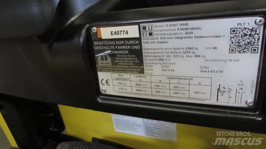 Hyster J1.6XNT MWB Električni viljuškari