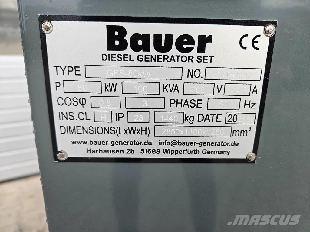 Bauer GFS-80Kw Dizel generatori