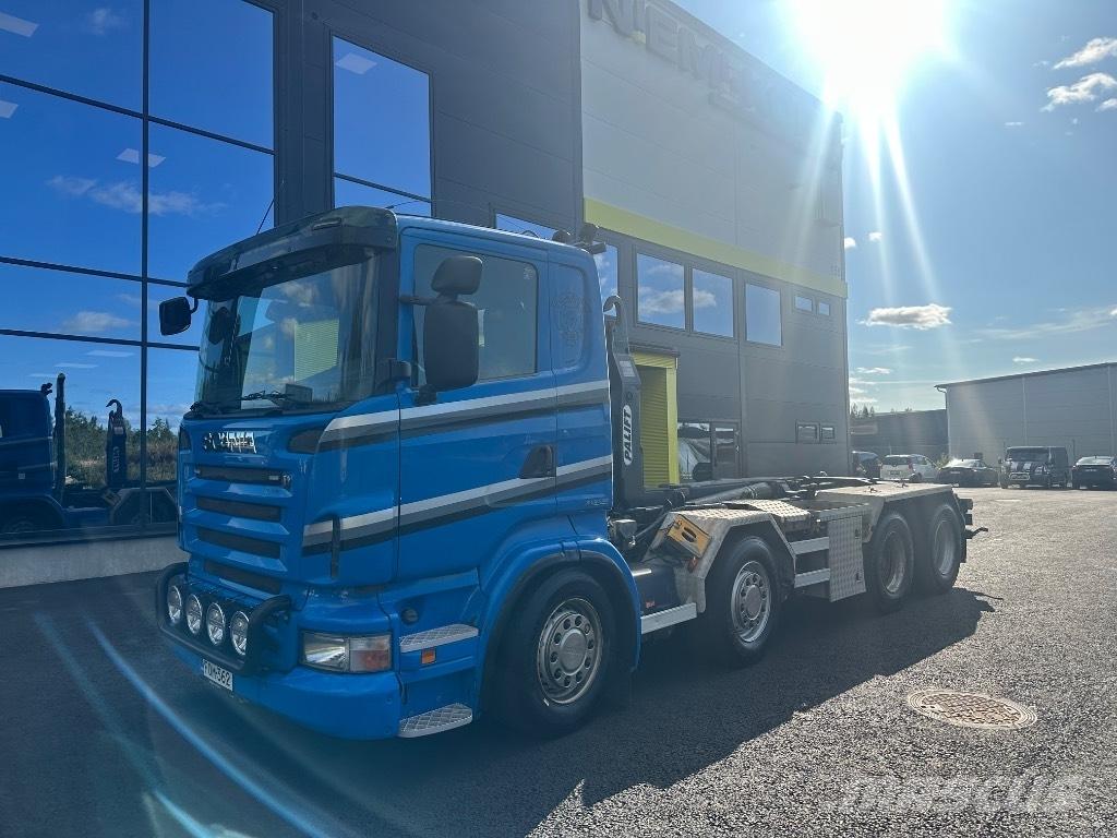 Scania R420 8X4/4 Rol kiper kamioni sa kukom za podizanje tereta