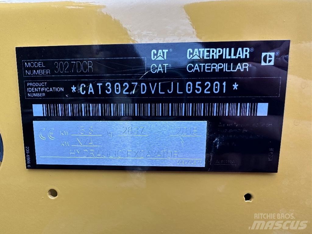 CAT 302.7 D CR Mini bageri < 7t