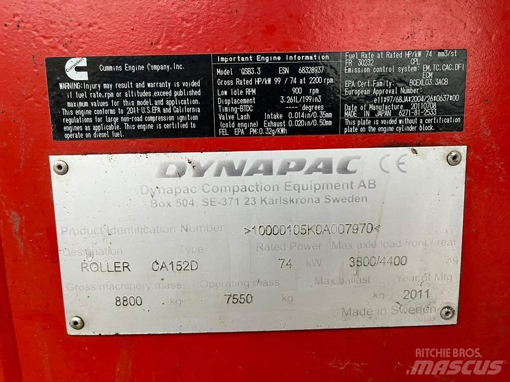 Dynapac CA152D Valjci sa jednim bubnjem