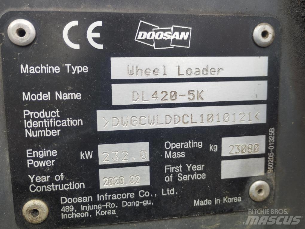 Doosan DL 420-5 Utovarivači na točkove