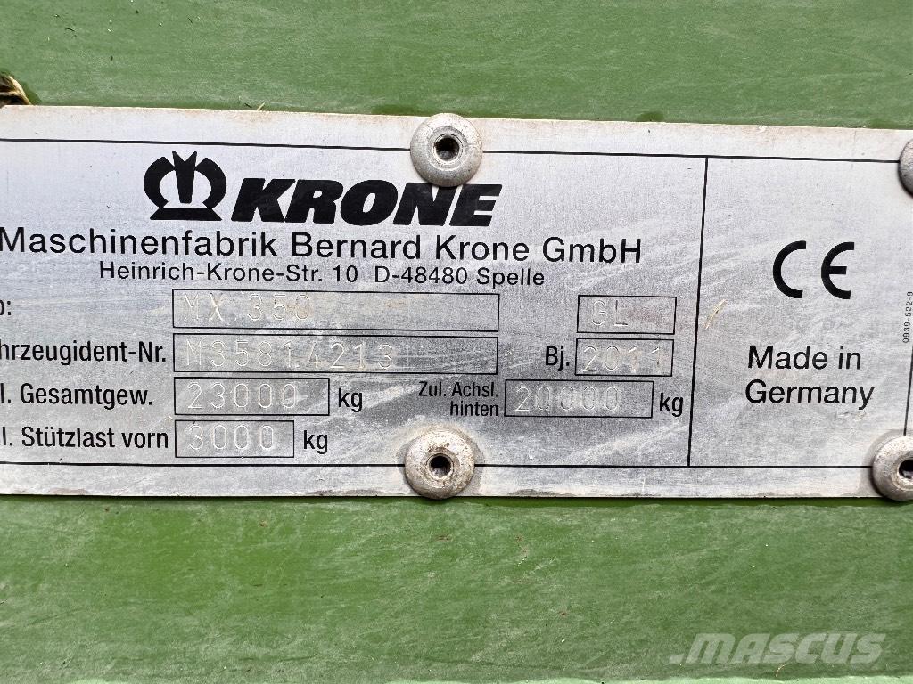 Krone MX 350 GL Samoutovarne prikolice