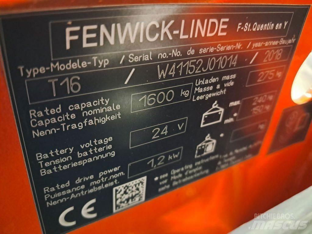 Linde T16 Nisko podizni električni viljuškar