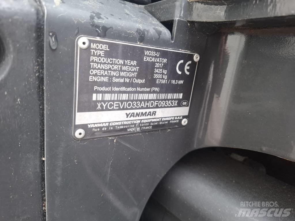 Yanmar Vio 33 U Mini bageri < 7t