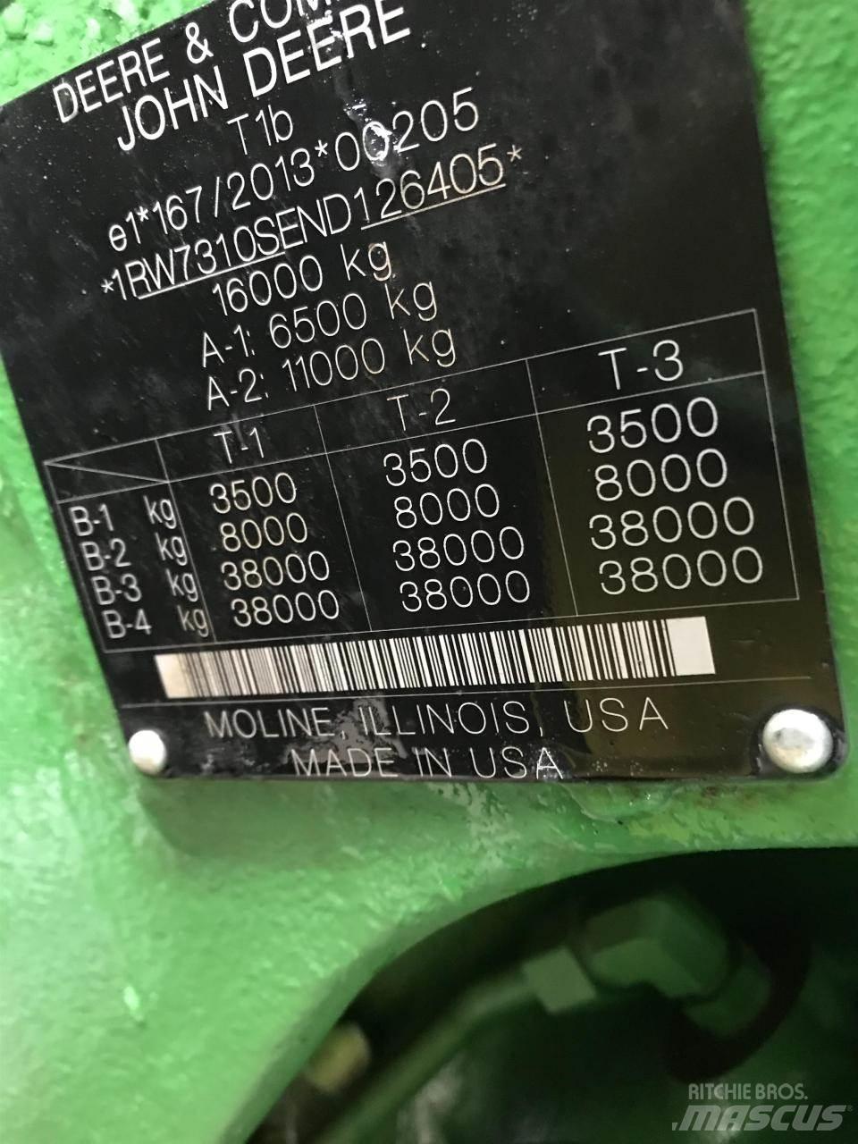 John Deere 7R 310 Traktori