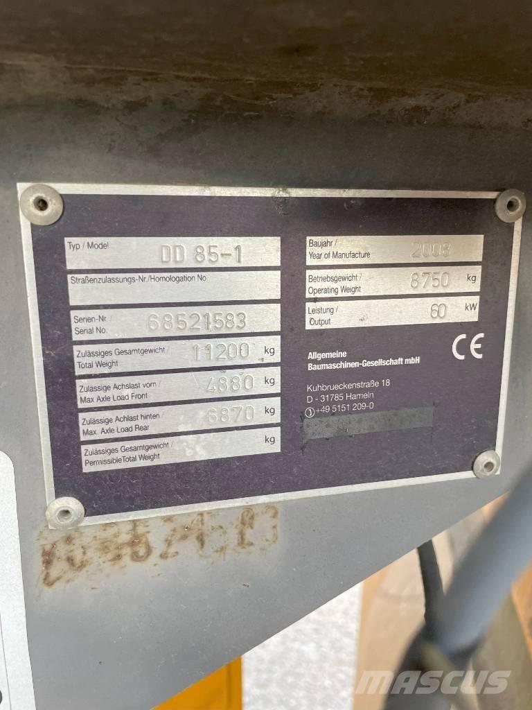 Volvo DD 85 Valjci sa duplim bubnjem