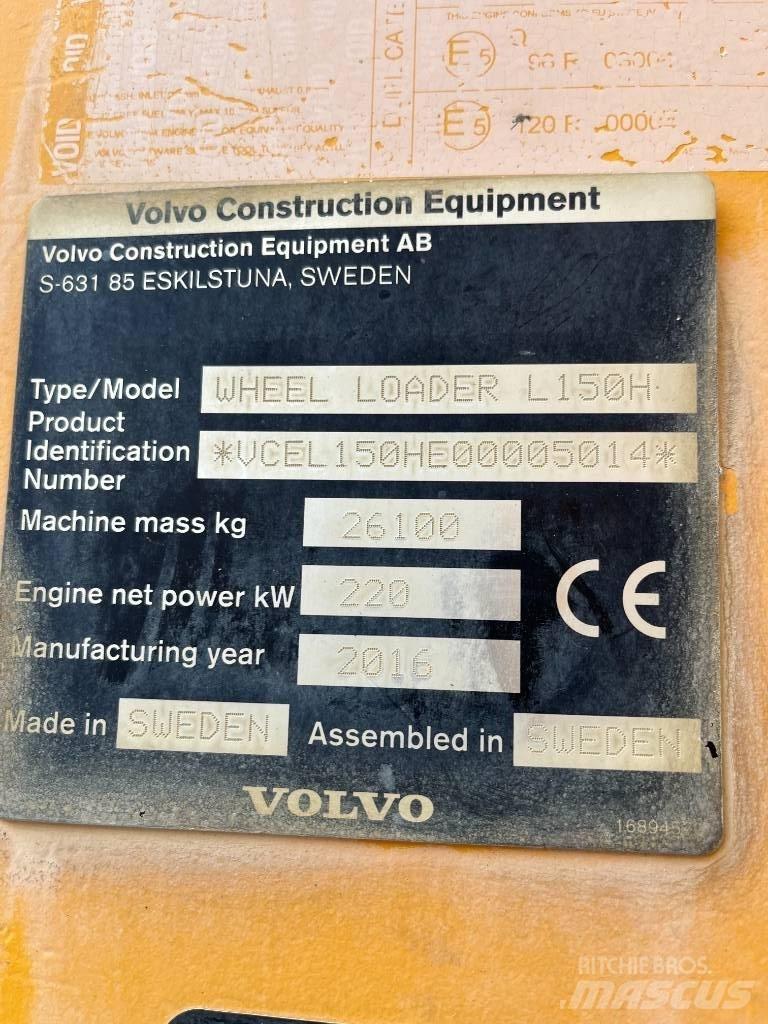 Volvo L150H Utovarivači na točkove