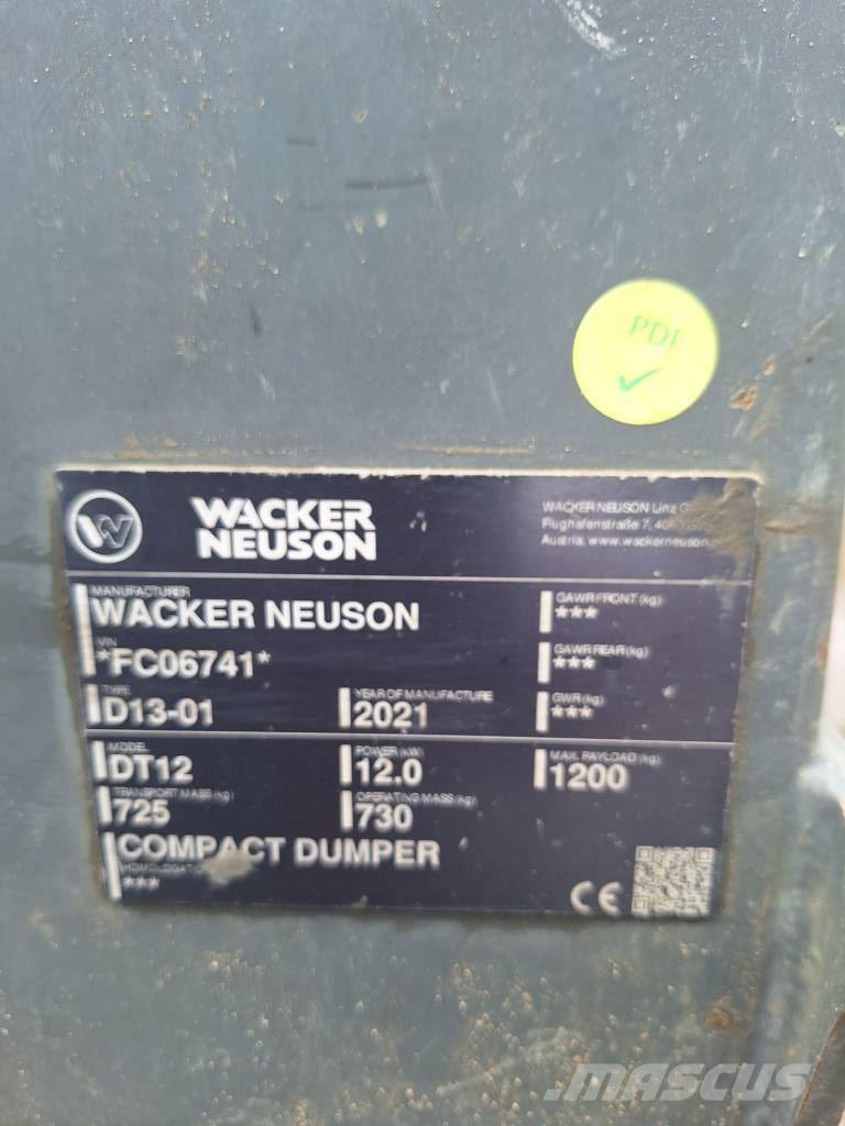 Wacker Neuson DT 12 Damperi na gusenice