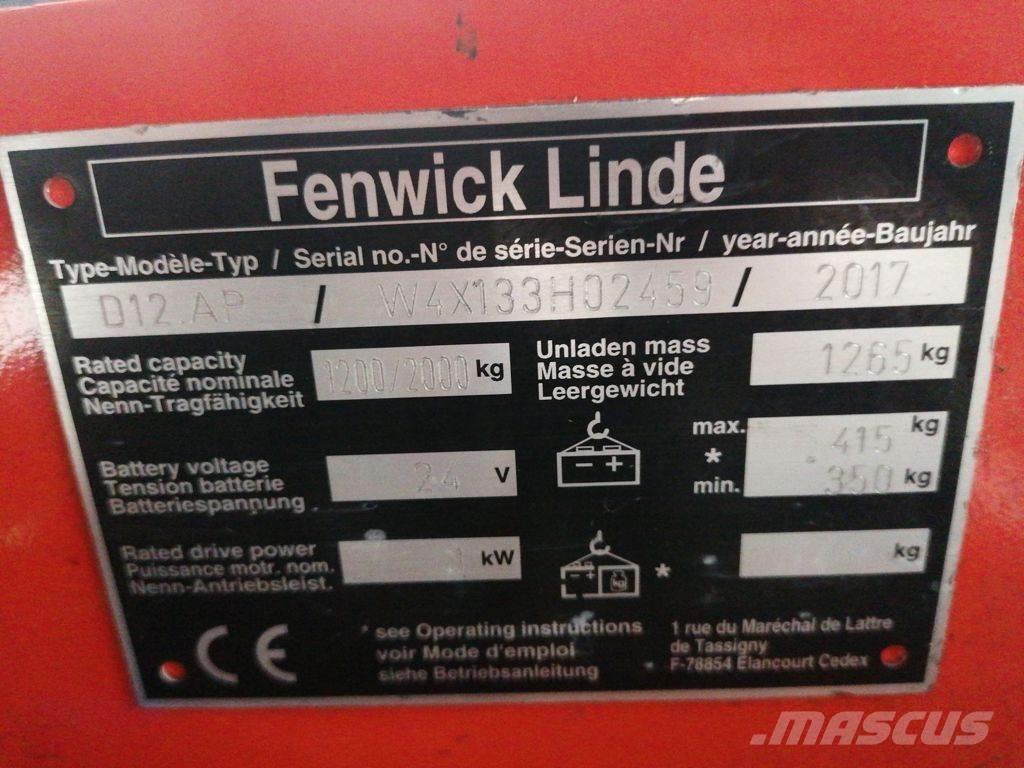 Linde D12AP Ručni električni viljuškar