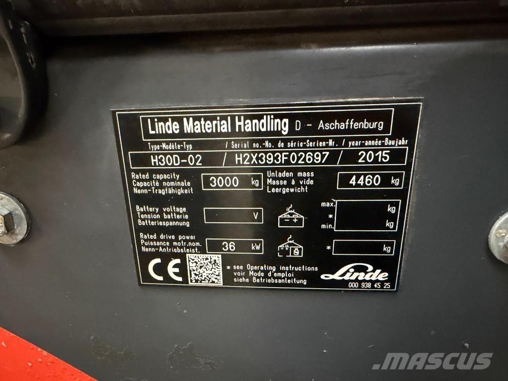 Linde H30D-02 Dizelski viljuškari