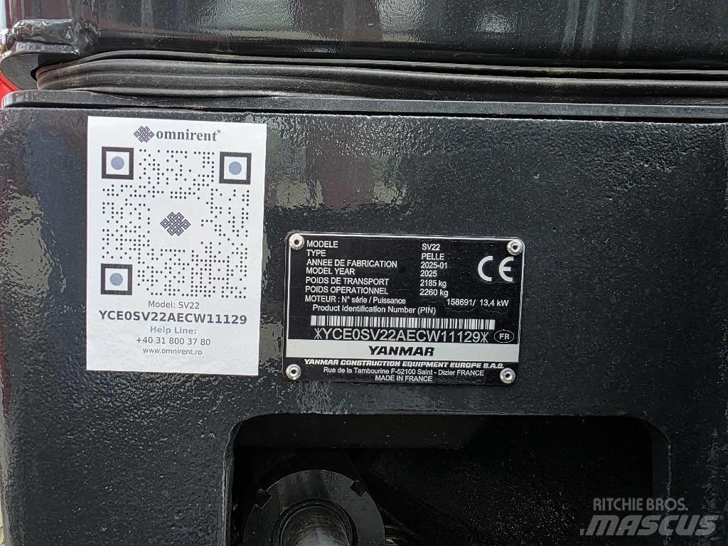 Yanmar SV 22 Mini bageri < 7t