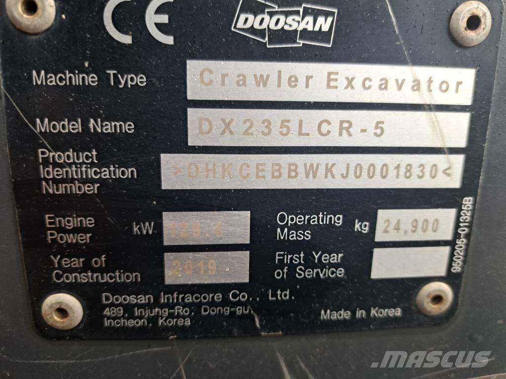 Doosan DX 235 LCR-5 Bageri guseničari