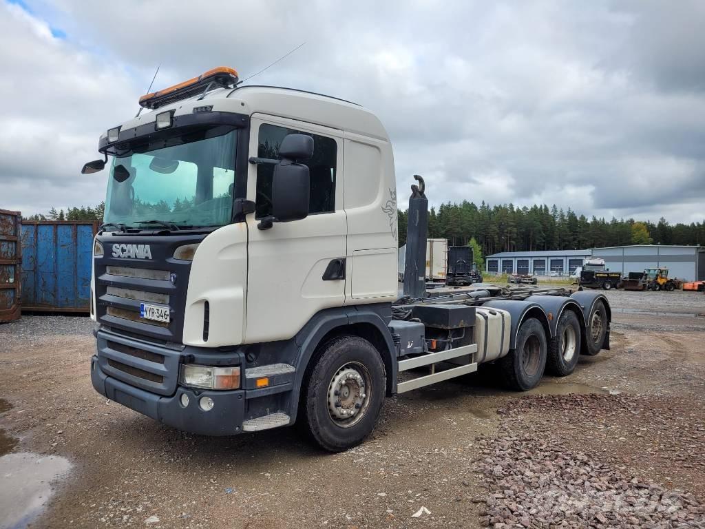 Scania G 420 Rol kiper kamioni sa kukom za podizanje tereta