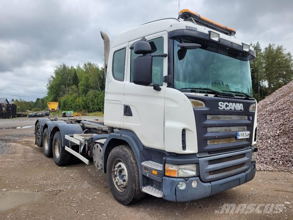 Scania G 420 Rol kiper kamioni sa kukom za podizanje tereta