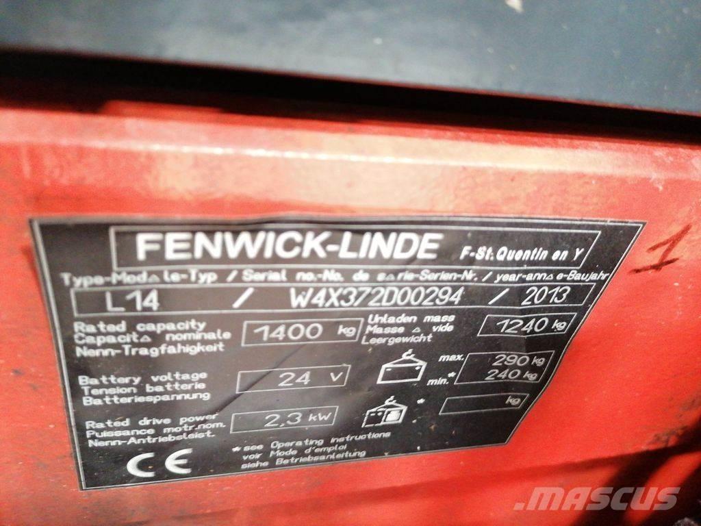 Linde L14I Ručni električni viljuškar