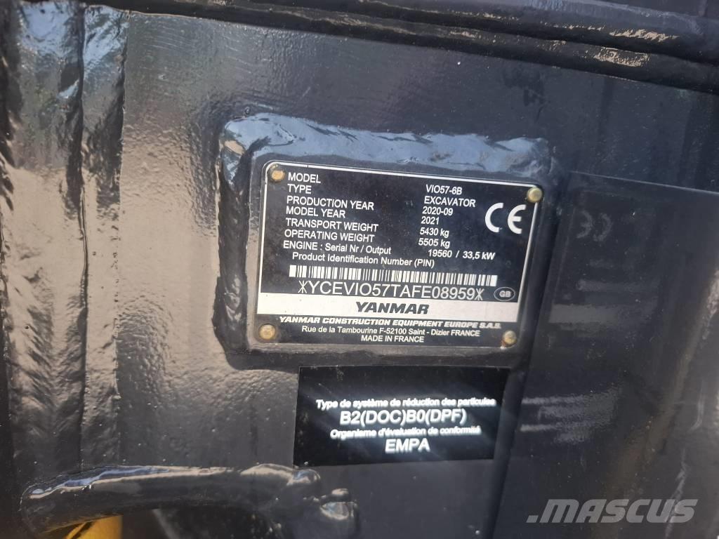Yanmar vio 57-6B Mini bageri < 7t