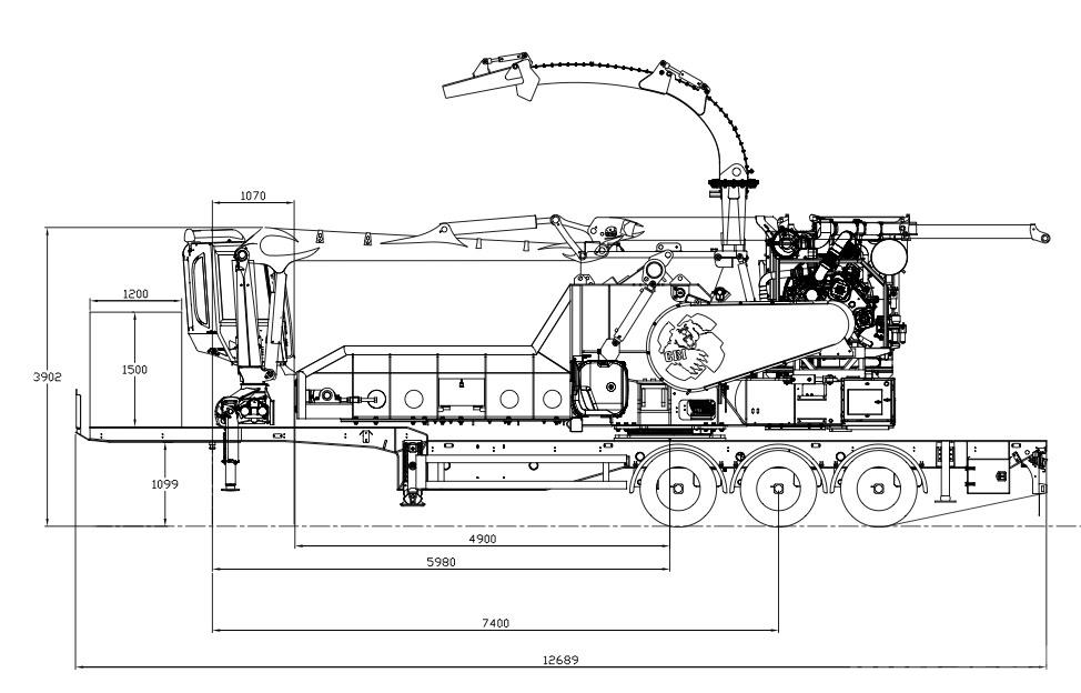 CBI Chipmax 484VR Drobilice drva / čiperi