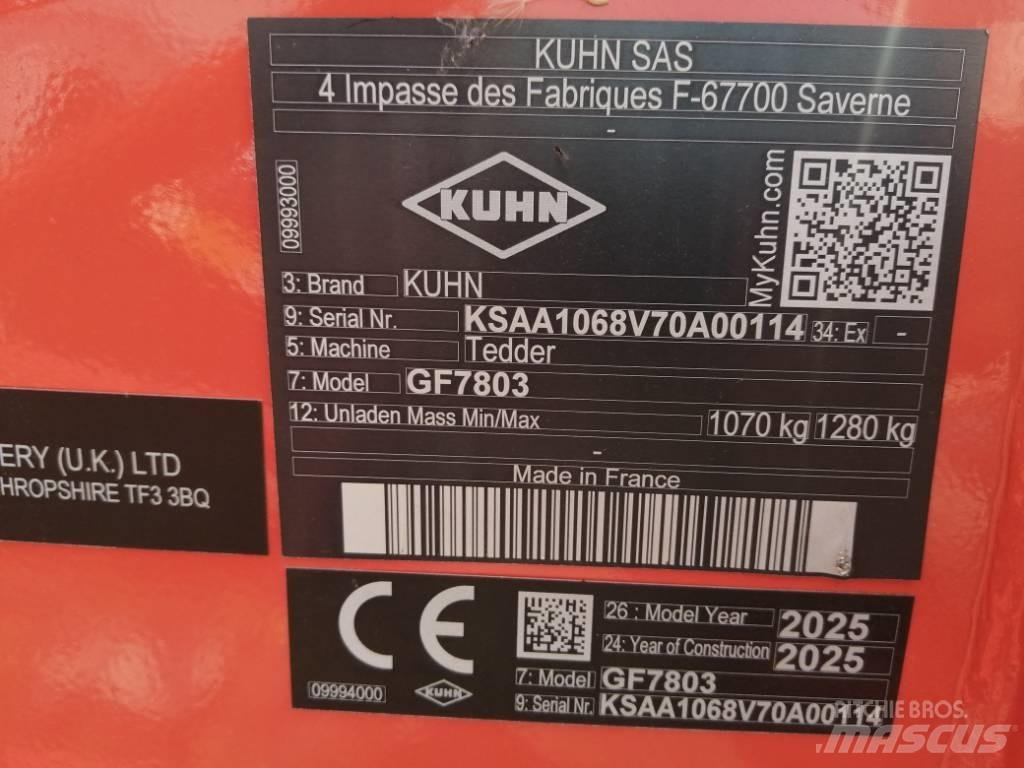 Kuhn GF7803 Okretači i sakupljači sena