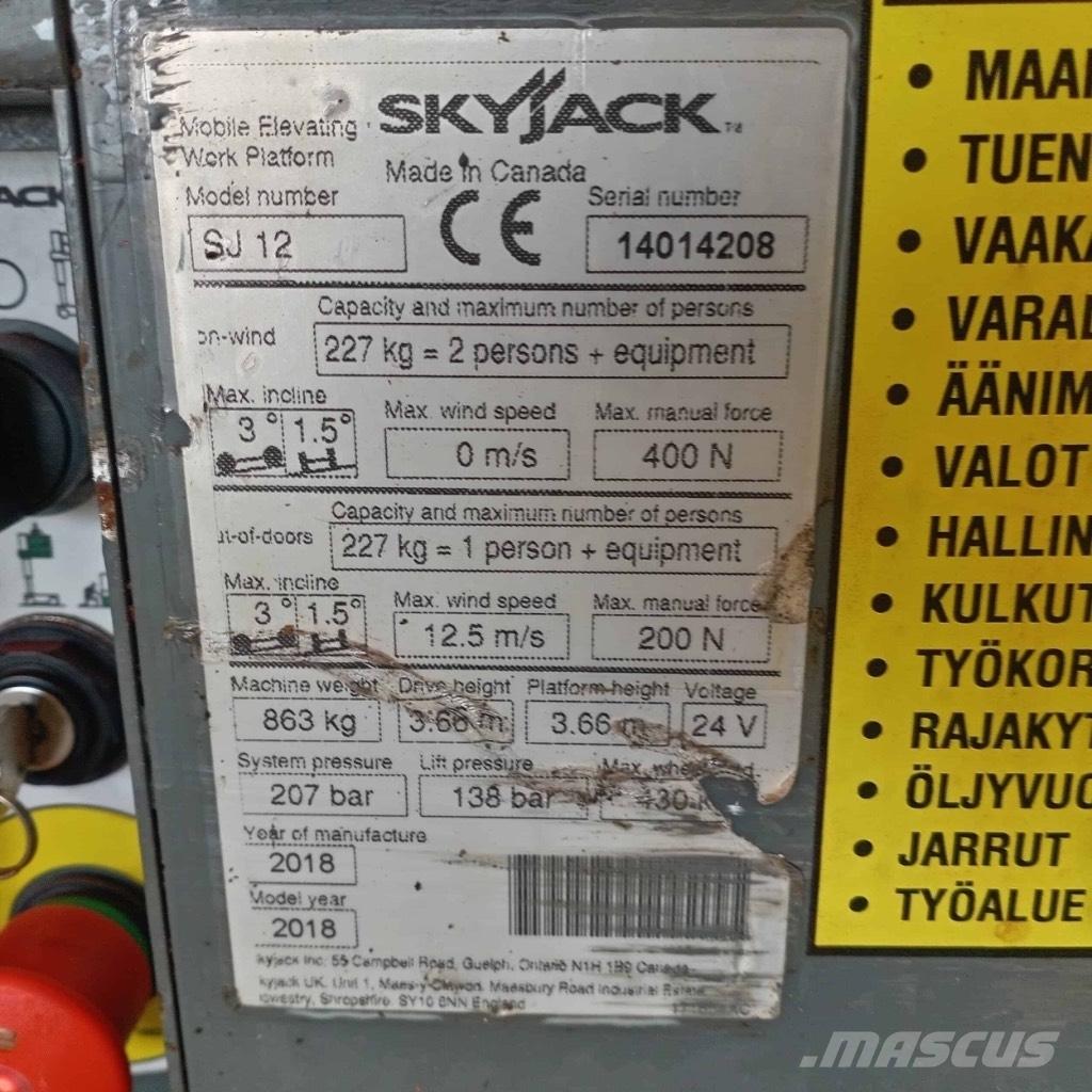 SkyJack SJ 12 Jarbolne penjajuće platforme
