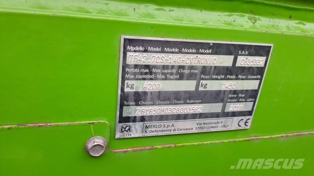 Merlo TF 42.7 CS-140 Teleskopski utovarivači točkaši