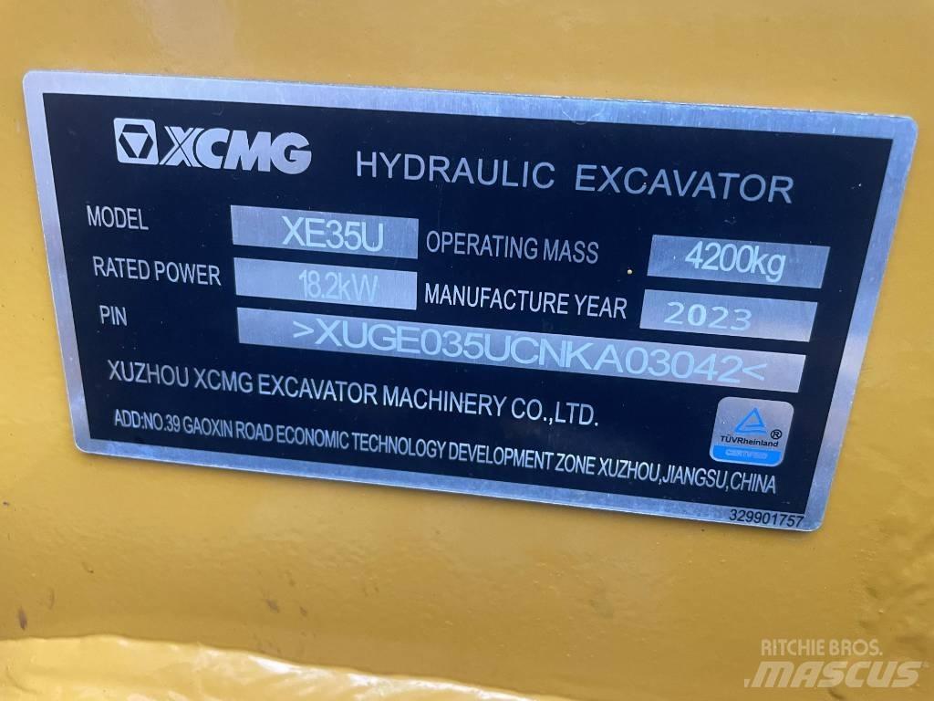 XCMG XE 35 U Mini bageri < 7t