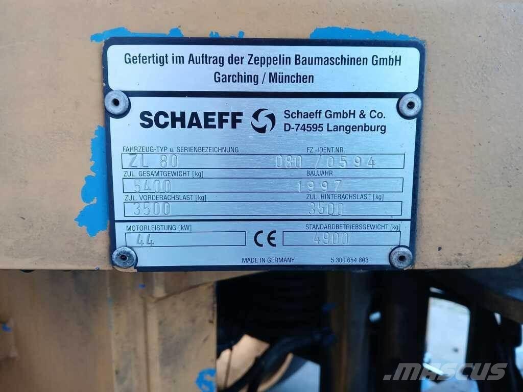 Schaeff ZL 80 Utovarivači na točkove