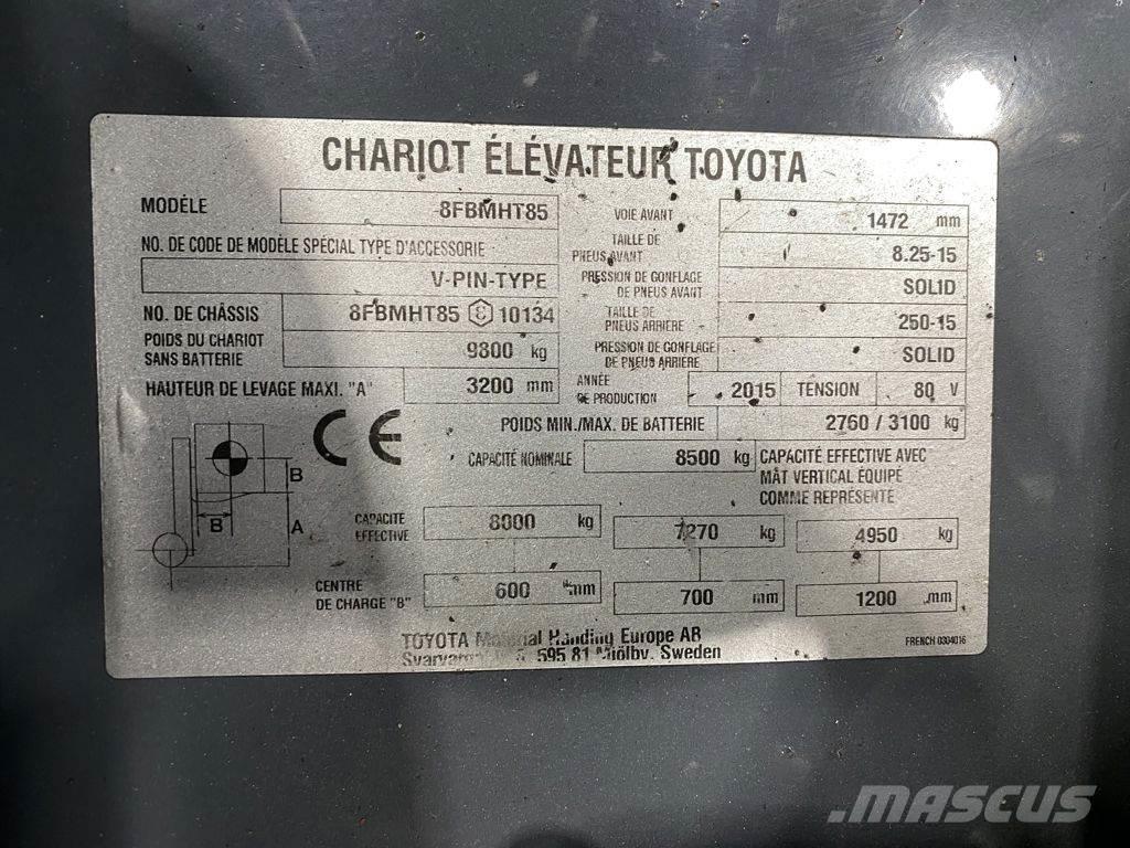 Toyota 8FBMHT85 Električni viljuškari