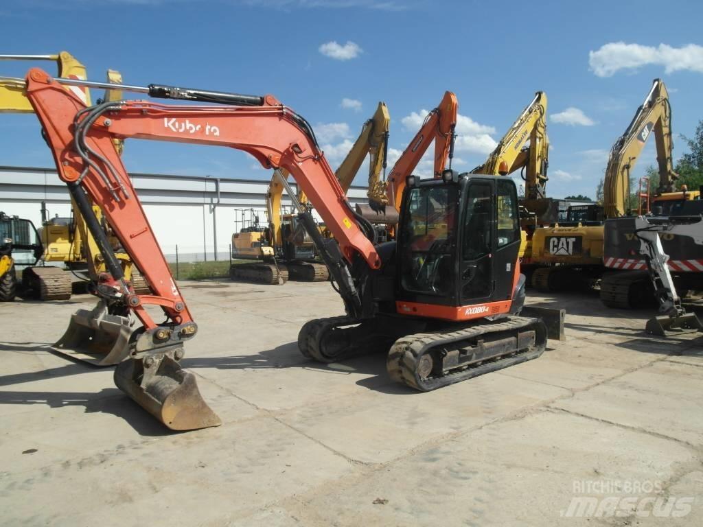 Kubota KX 080-4 Midi bageri 7t – 12t