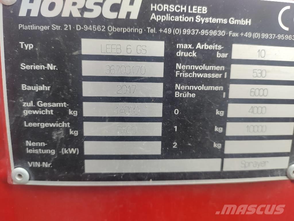Horsch Leeb 6 GS Vučene prskalice