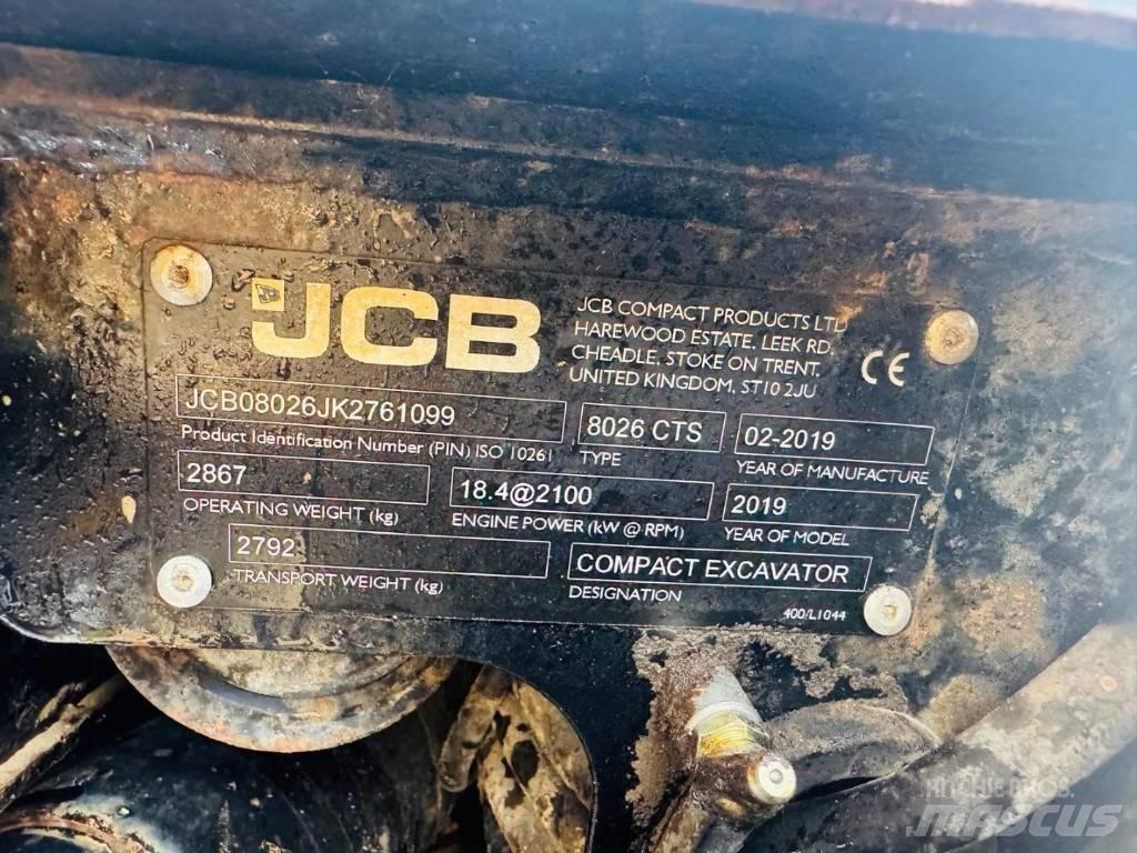 JCB 8026 CTS Mini bageri < 7t