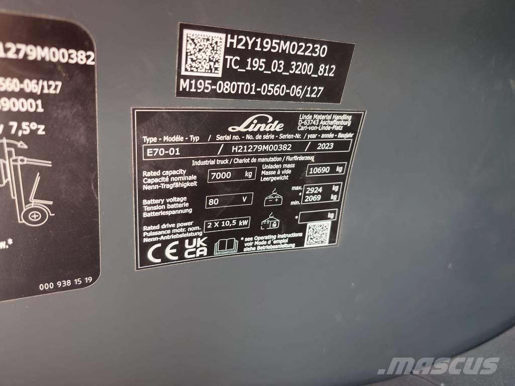 Linde E70/1279 Električni viljuškari