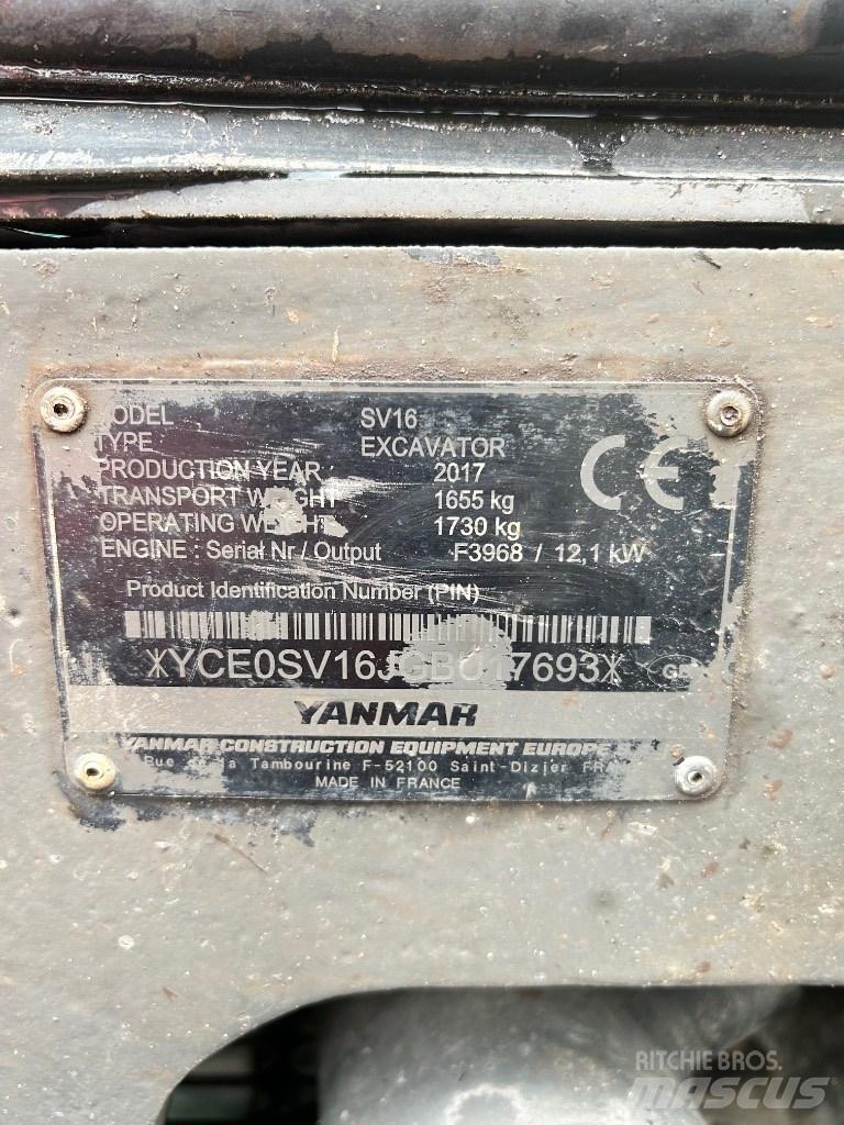 Yanmar SV 16 Mini bageri < 7t
