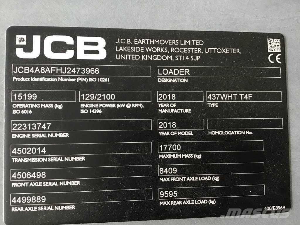 JCB 437 WHT Utovarivači na točkove