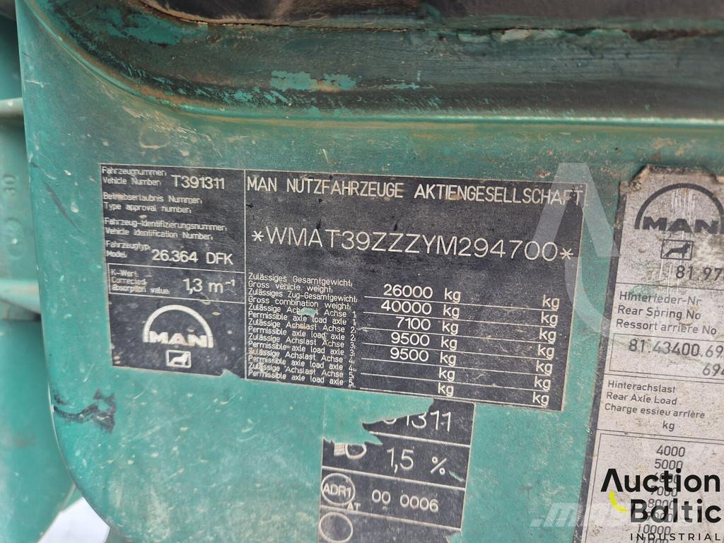 MAN 26.364 Kiperi kamioni