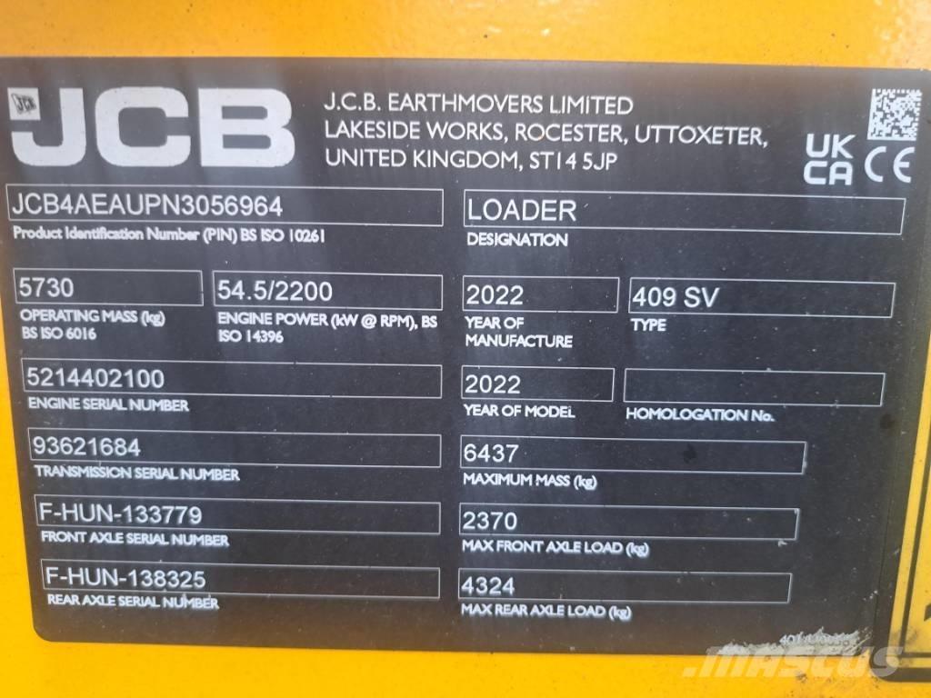 JCB 409 Utovarivači na točkove