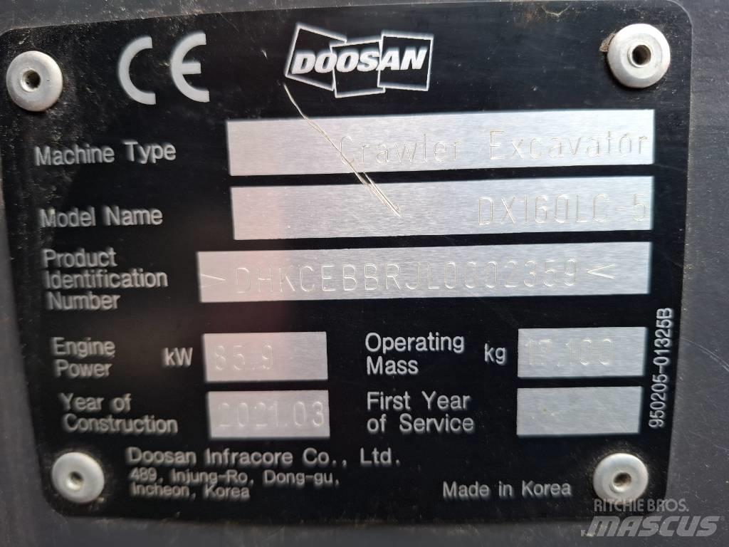 Doosan DX160LC-5 Bageri guseničari