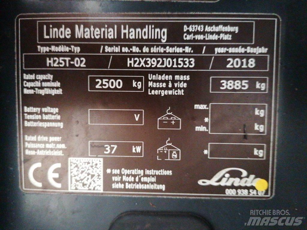 Linde H25T-02 Plinski viljuškari