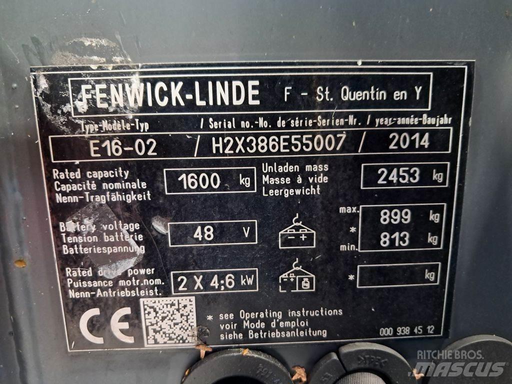 Linde E16-02 Električni viljuškari