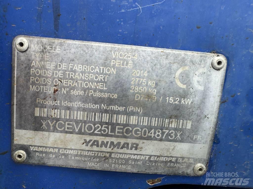 Yanmar Vio 25-4 Mini bageri < 7t