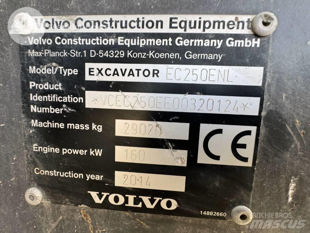 Volvo EC 250 E N L Bageri guseničari