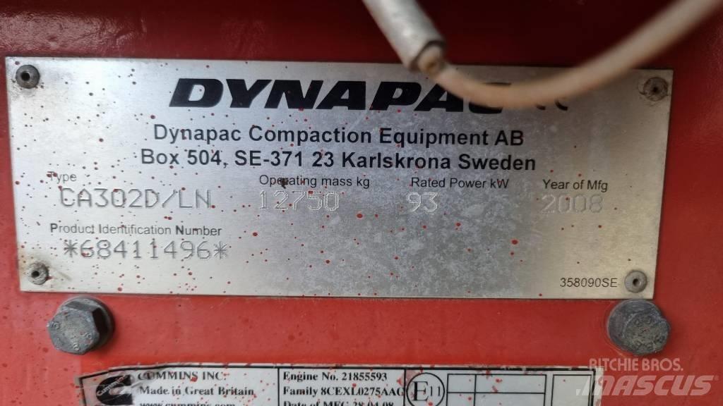 Dynapac CA302D, Vält Valjci sa jednim bubnjem