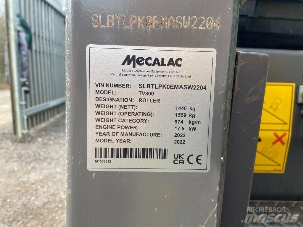 Mecalac TV 800 Valjci sa duplim bubnjem