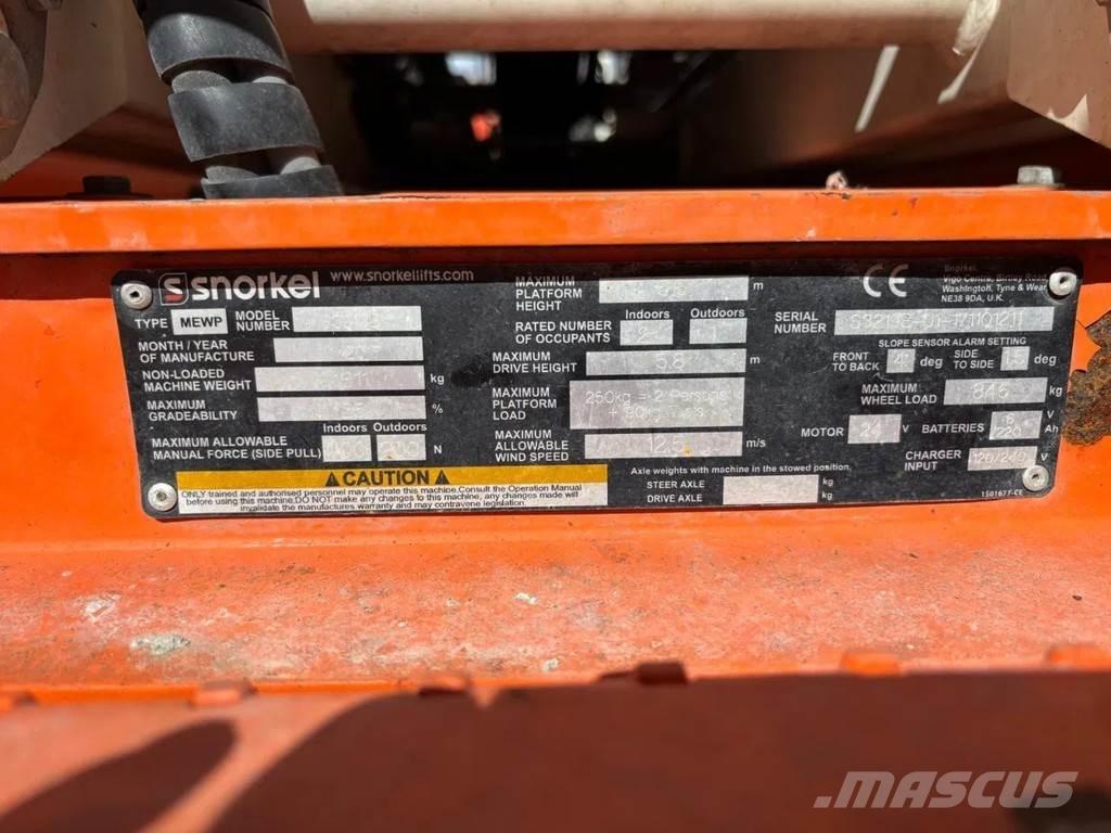 Snorkel S3219E Makazaste platforme