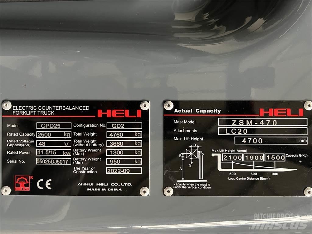 Heli CPD25 GD2 / NEU Električni viljuškari