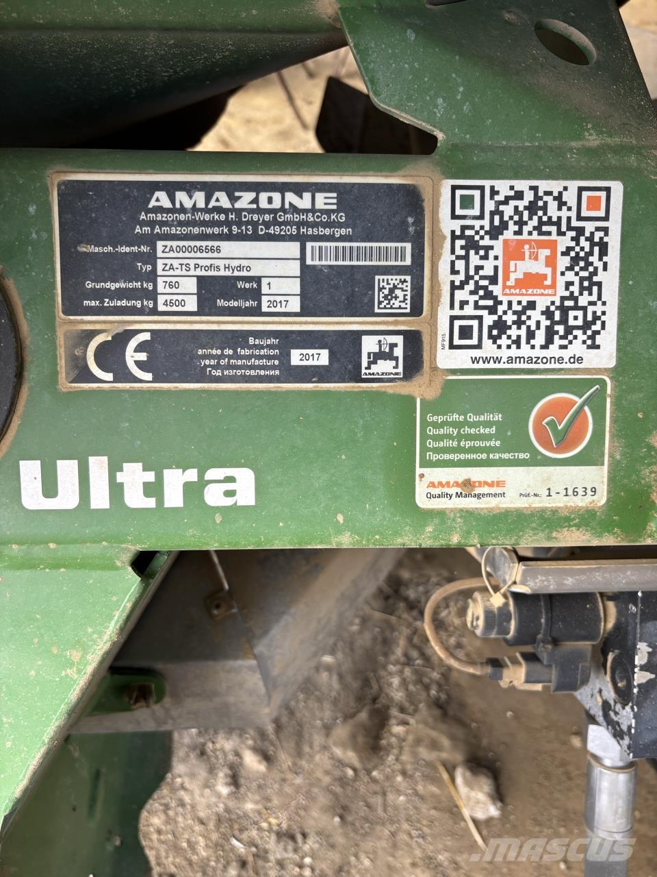 Amazone ZA TS 4200 Prskalice đubriva