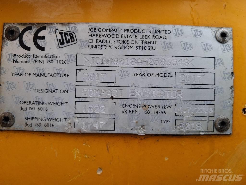 JCB 8018 CTS Mini bageri < 7t