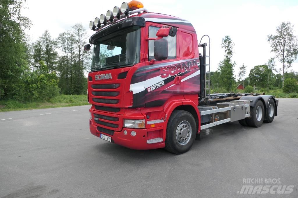 Scania R480lb6x2hsz Rol kiper kamioni sa kukom za podizanje tereta