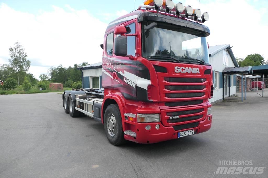Scania R480lb6x2hsz Rol kiper kamioni sa kukom za podizanje tereta