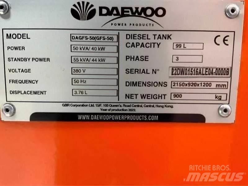 Daewoo DAGFS-50 Dizel generatori